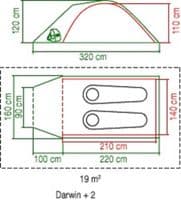 Tent Hire - Coleman Darwin 2+